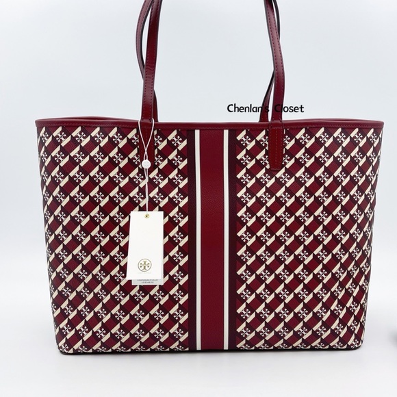 🌺✨NeW! Tory Burch Geo Logo Tote - Picture 2 of 6